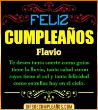 GIF Frases de Cumpleaños Flavio